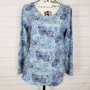 J. Jill Paisley Blouse Size S